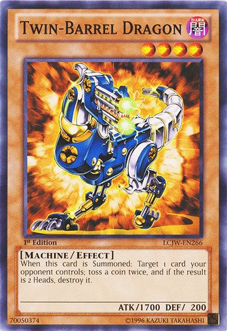 Amazon.com: YU-GI-OH! - Twin-Barrel Dragon (LCJW-EN266
