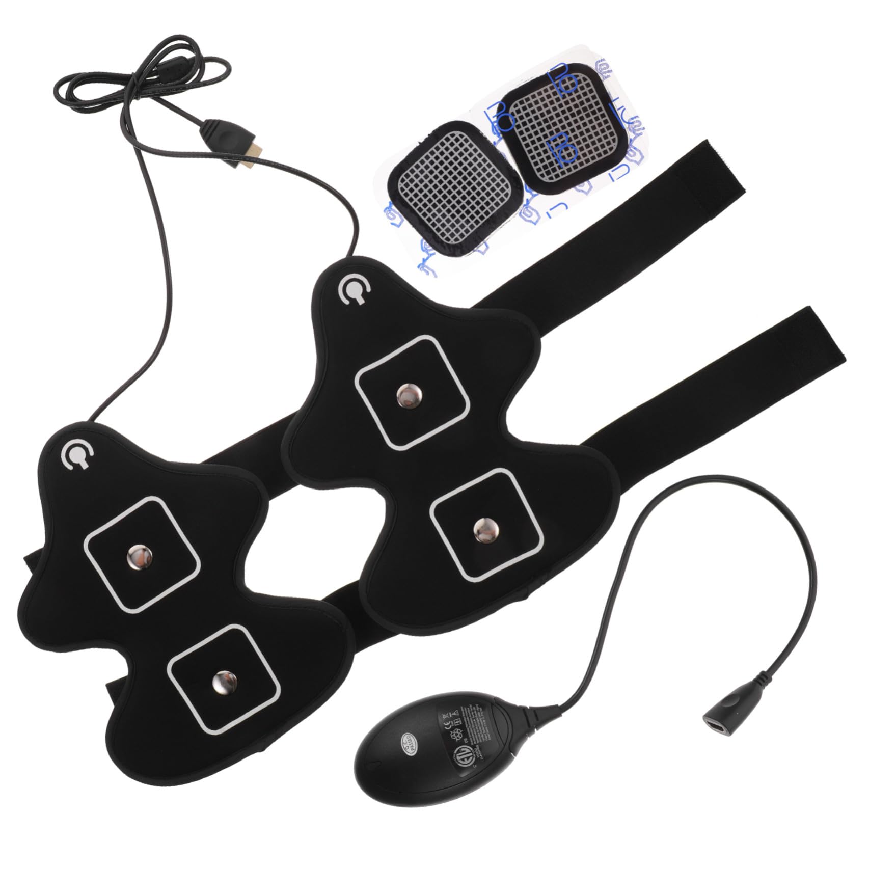 BESPORTBLE Cinturón Accesorio de Fitness Reductor de Brazos para Tonificar Músculos de Tela Negra Alta Practicidad Adecuado para Mujeres y Entrenamiento en Casa