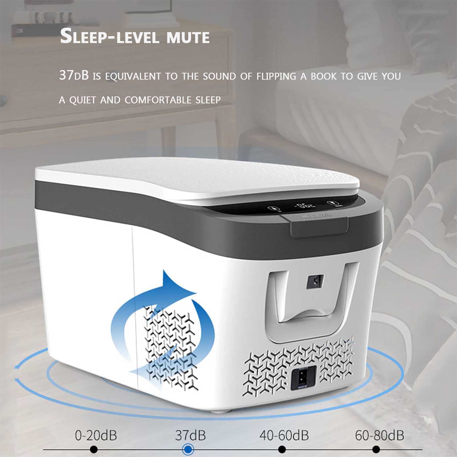 Przenośna lodówka z zamrażarką samochodową 12/24 V Mini lodówka samochodowa 25L Kompaktowa lodówka na kemping, podróże, wędkarstwo, na zewnątrz