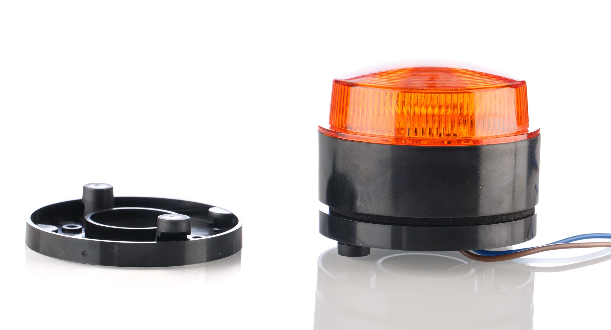 RS PRO, Xenon Blitz Signalleuchte Orange, 115 → 230 V ac, Ø 76mm x 50mm