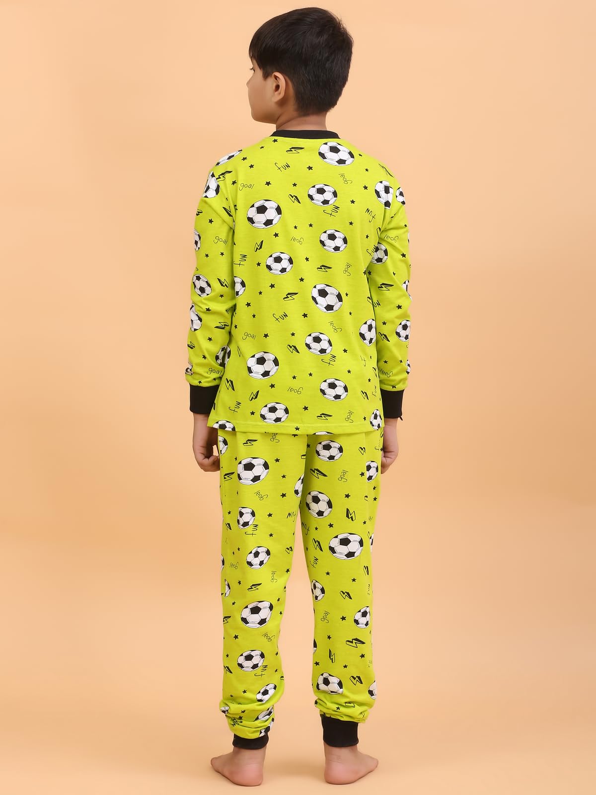 Ninos Dreams Full Sleeves Coord Set with Lower-Green Football - Image 4 thumbnail