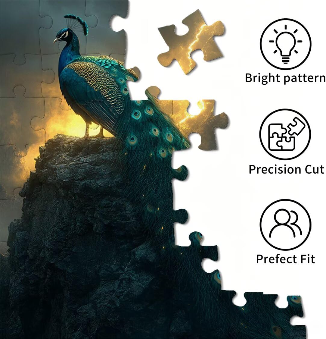1500 sztuk puzzli dla dorosłych, gry rodzinne, paw góra, n-357