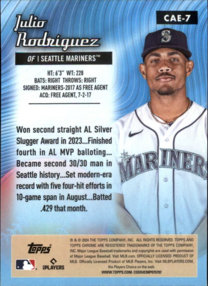 Amazon.com: 2024 Topps Chrome All Etch Refractor Baseball #CAE-7