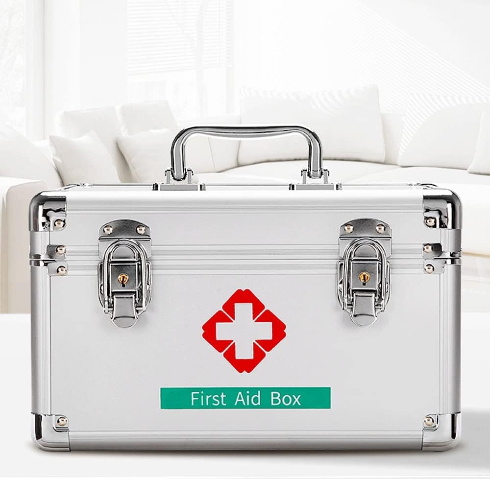 応急処置キット 医学のための薬箱の応急処置箱の携帯用医学の大型薬のキャビネット収納ケース 応急処置用品 (Size : Large)