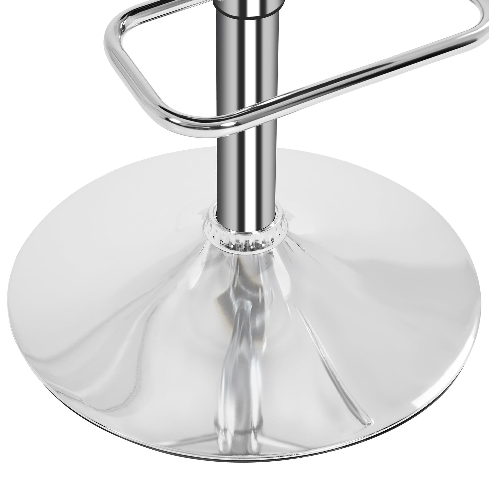 Coppia Sgabello da Bar Moderno Design Sgabello Alto con Schienale in Simipelle Sedia Alta da Cucina Regolabile Girevole Bianco