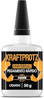 Comprar Superpegamento Líquido Extra Fuerte – KRAFTPROTZ 50 g XXL para Reparaciones Precisas – Transparente, Resistente al Agua y Calor – Pegamento Universal para Plástico, Madera, Metal, Vidrio y Bricolaje