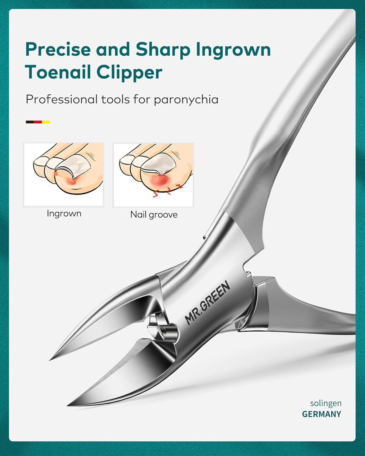 MR.GREEN 8-in-1 Manicure & Pedicure Set – Professional German Stainless Steel Nail Clippers Grooming Kit with Splash-Proof Nail Clipper & Leather Travel Case (Chestnut Brown) - Image 2