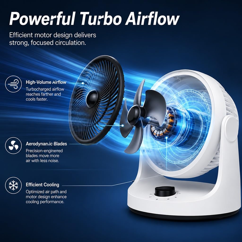 Ventilateur Circulateur D'air De Refroidissement Compact