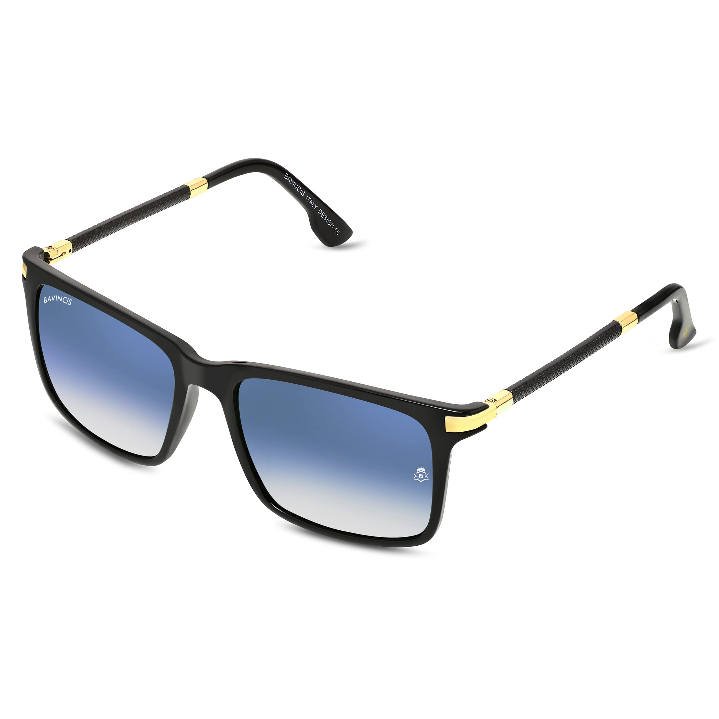 BAVINCISMilano Black And Blue Gradiant Edition Sunglasses
