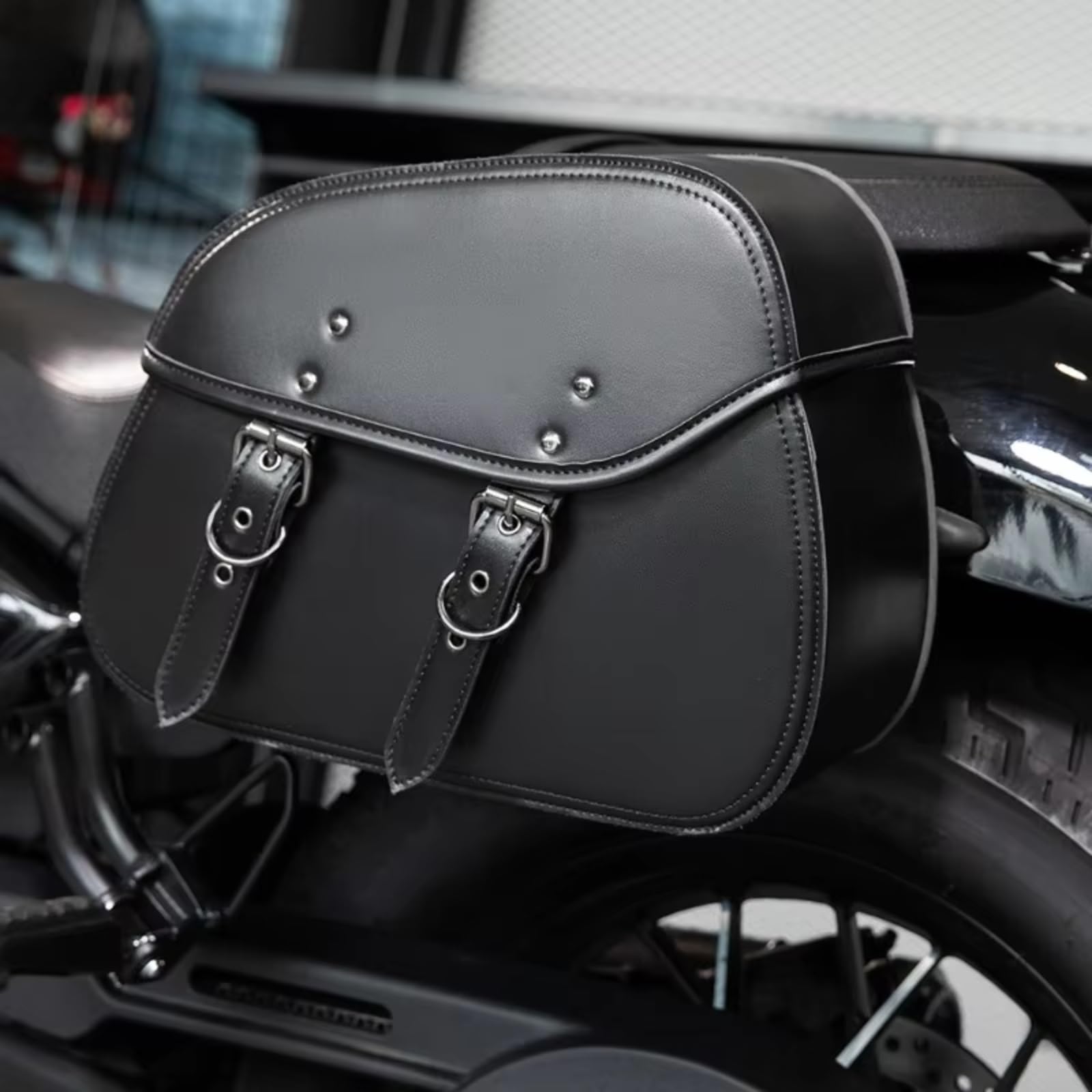 Coppia Universale Di Borse Laterali Per Moto Borsa Da Appendere Nera Kit Attrezzi Parti Ricambio Sacche Moto