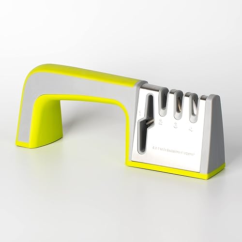 Miniatura 1 de ErrandsHelper Tijeras y afiladores de cuchillos de cocina para reparación de esmalte verde