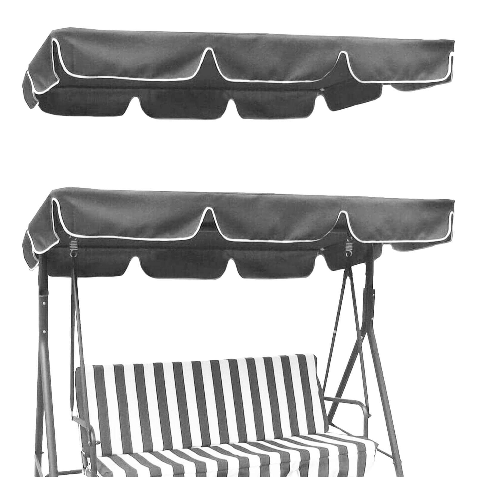 Yunmiao Swing Canopy Cover Replacement,Garden Swing Chair Canopy Cover,Waterproof And UV Resistant Swing Canopy Canopy For Outdoor Garden Patio Park Porch Seat Furniture,66x45 in