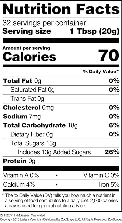 Molasses, Granulated (16 oz, ZIN: 526541)