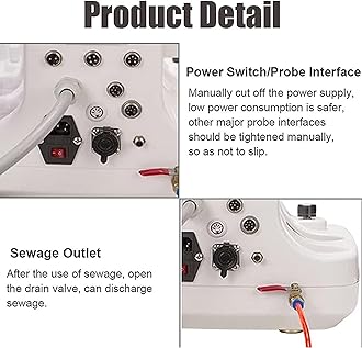 Hydrogen Oxygen Beauty Machine, 8 in 1 Multifunctional Vacuum Face Cleaning Hydro Water Oxygen Jet Peel Machine Professional Facial Sprayer