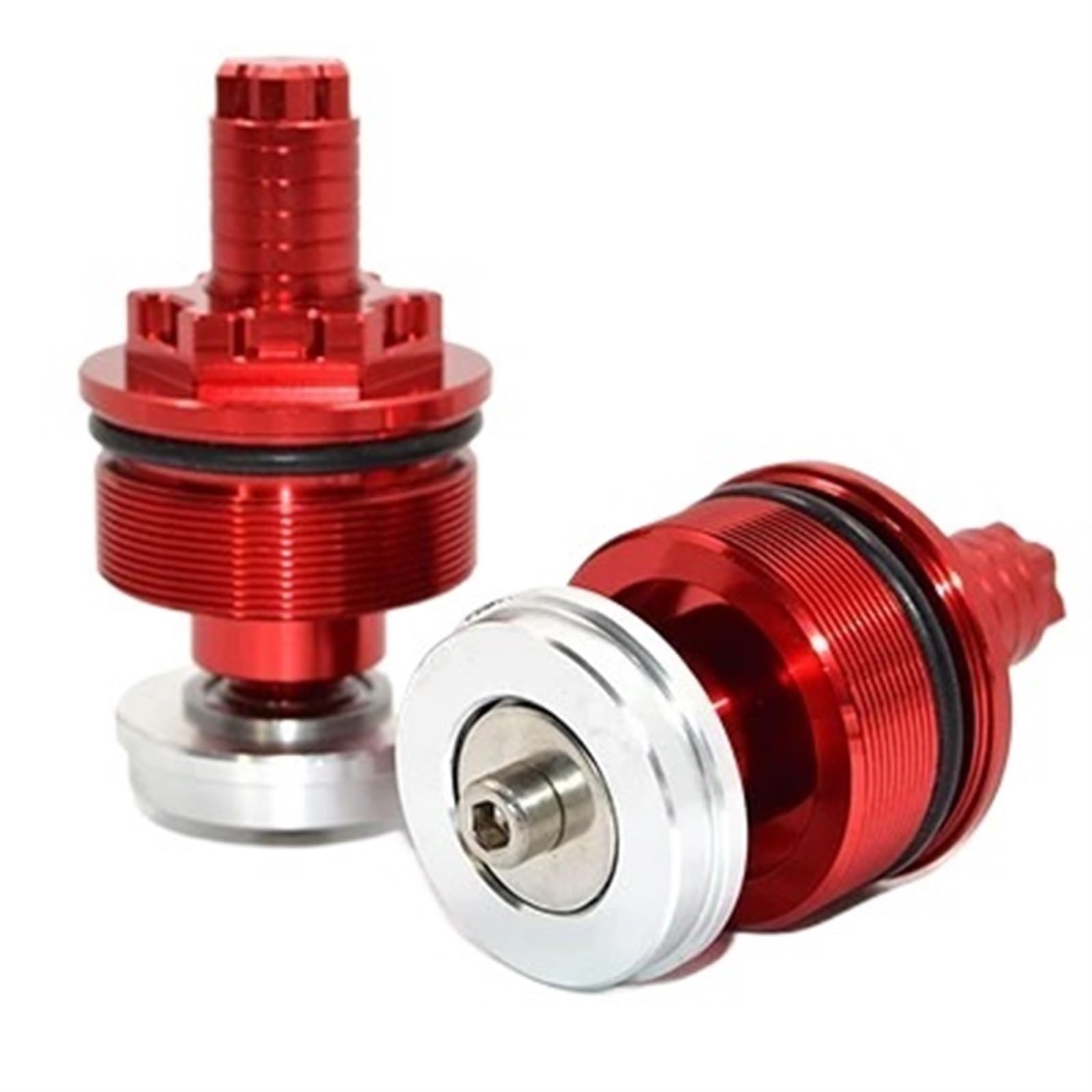 Tappo di precarico forcella adatto for Kawasaki Z650 Z750 ER6N ER6F Ninja 650R 400R ER4F Vulcan S650 ZRX 400 ZEPHYR 750 ZR750 Bullone forcella regolabile(Red)