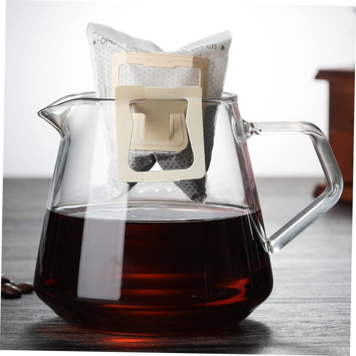 COLLBATH 1pc Coffee Pot Espresso Pitcher Beaker Portable Milk Jug Clear Espresso Mugs Clear Water Bottles Coffee Pitcher Coffee Cups with Lids Coffee Mugs Espresso Cups Home Supplies Glass