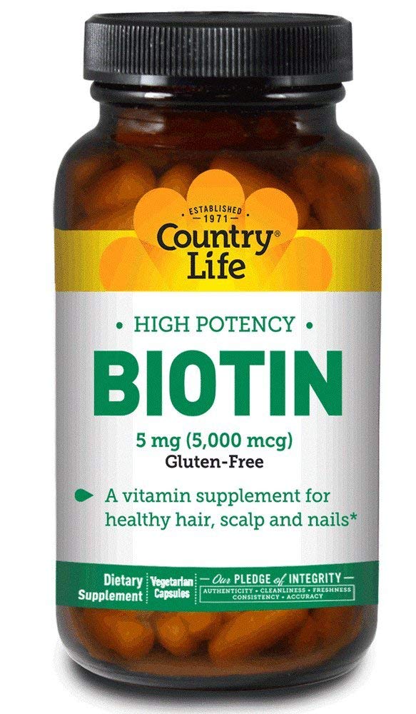 Country Life High Potency Biotin 5 mg Vegan Capsules 60's