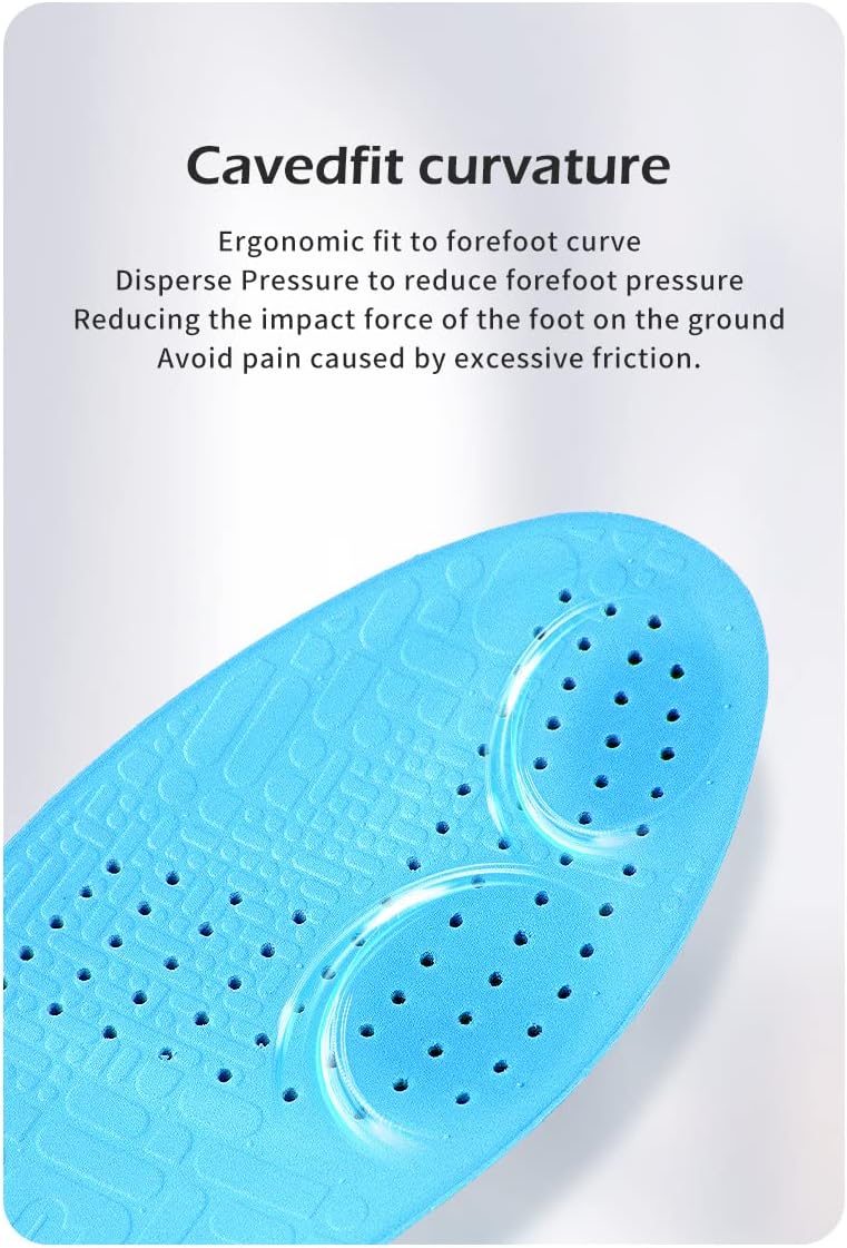 Soccer Cleat Boots Shoes insoles inserts Pad Rebounder Poron Foam Anti-Slip Athelete (US7.5-8) - Image 7
