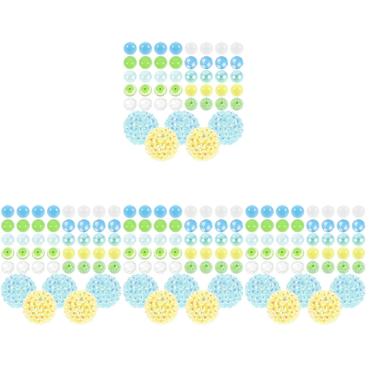 Perles pour fabriquer des stylos plume Uonlytech en acrylique rondes