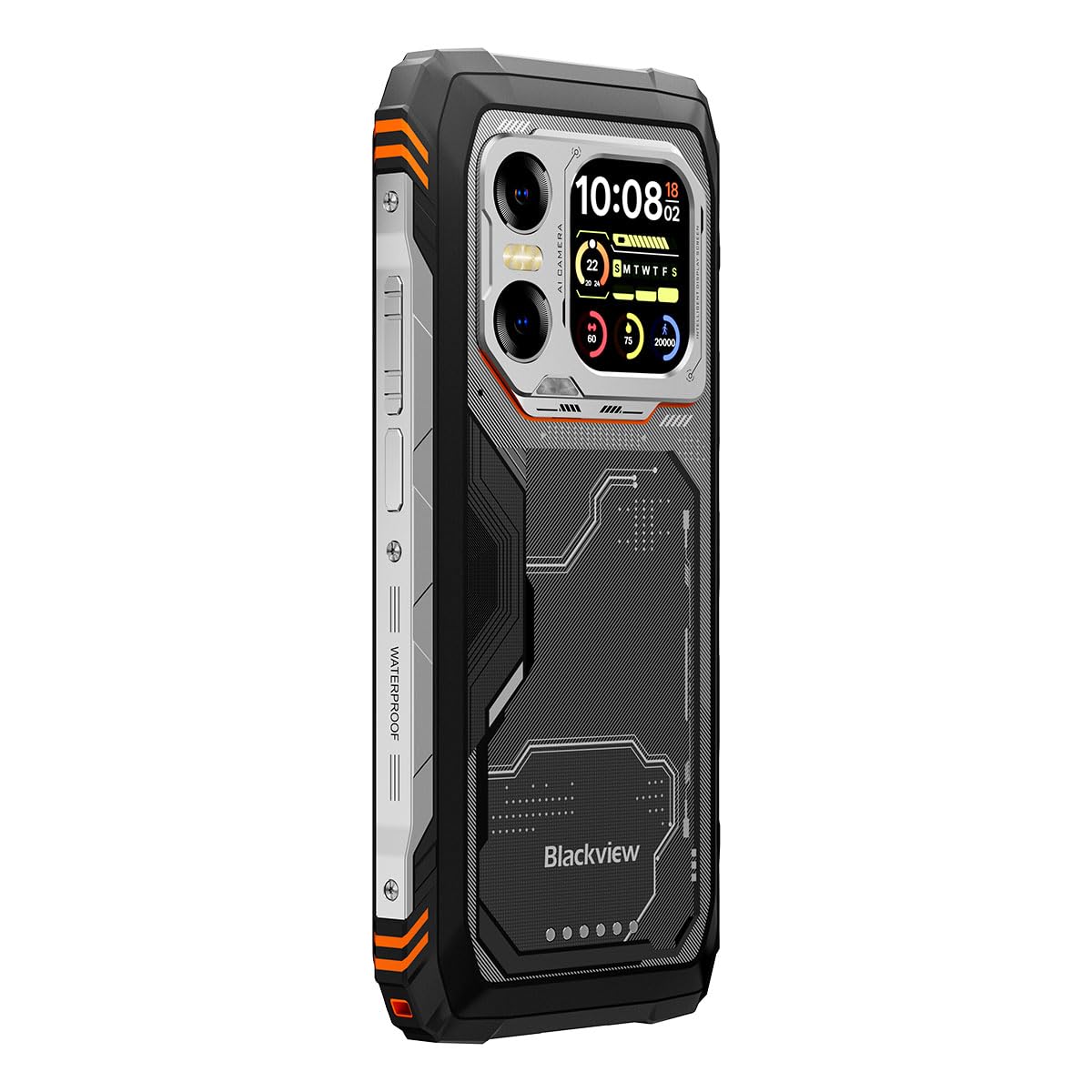 Blackview XPLORE X1 | 6,78" FHD+ 120Hz | 36GB RAM + 256GB (2TB) | Naranja | Smartphone Rugged 5G | 50MP + 108MP + 20MP Night Vision | 10000mAh | IP68/IP69K | NFC | Garantía de 2 años