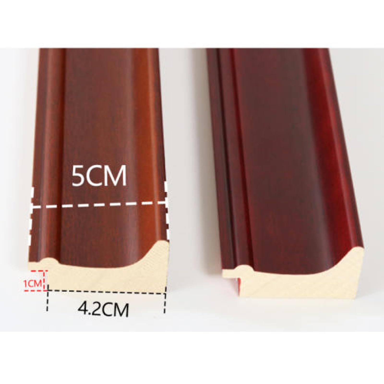 Fotorahmen Wohnkultur Massivholz Dunkelrote Wand 20,5 × 30,5 cm