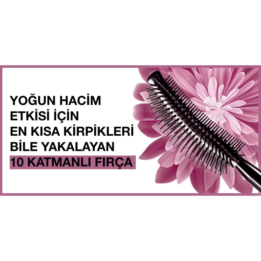 Maybelline New York Lash Sensational Yelpaze Etkili Suya Dayanıklı Siyah Maskara 9.4 ml & Mini Falsies Surreal Maskara 4.7 ml Makyaj Seti