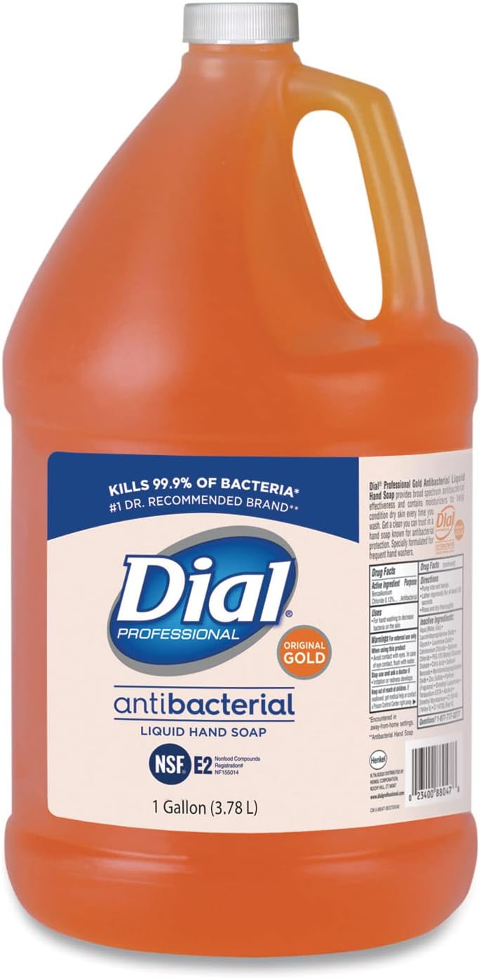 Corporation Liquid Soap Refill, Antibacterial, 1 Gallon, 4/CT Orig Gold