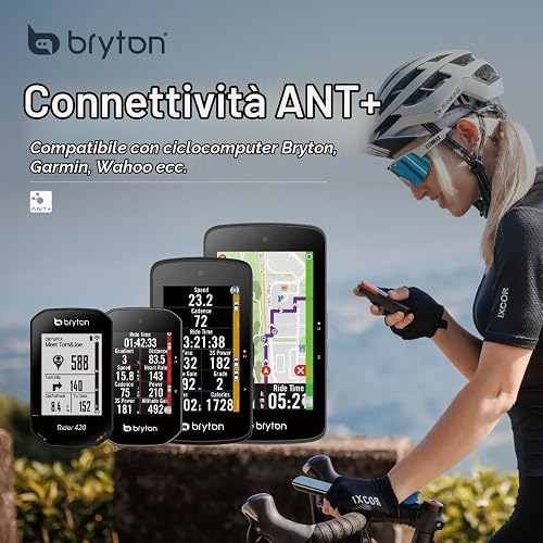 Radar de vélo Bryton GARDIA R300L avec feu arrière – Alertes visuelles et sonores pour Les véhicules Jusqu’à 190 mètres, Angle de Vue de 220°, Compatible avec l’Application - 3