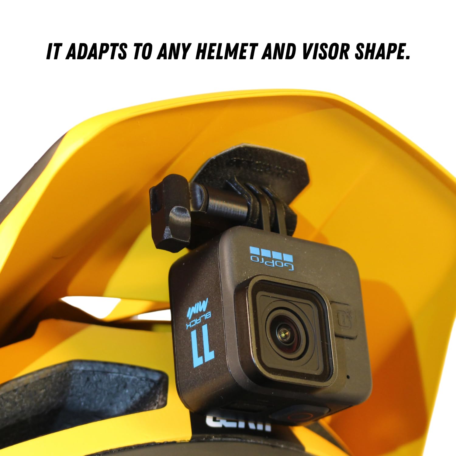ShredMount Support GoPro Flexible Ultra-Fin & Léger – Fixation 3M Extrême – Support Universel Caméra Action pour Casque Moto, Motocross, Vélo, Ski, VTT, Sports Extrêmes