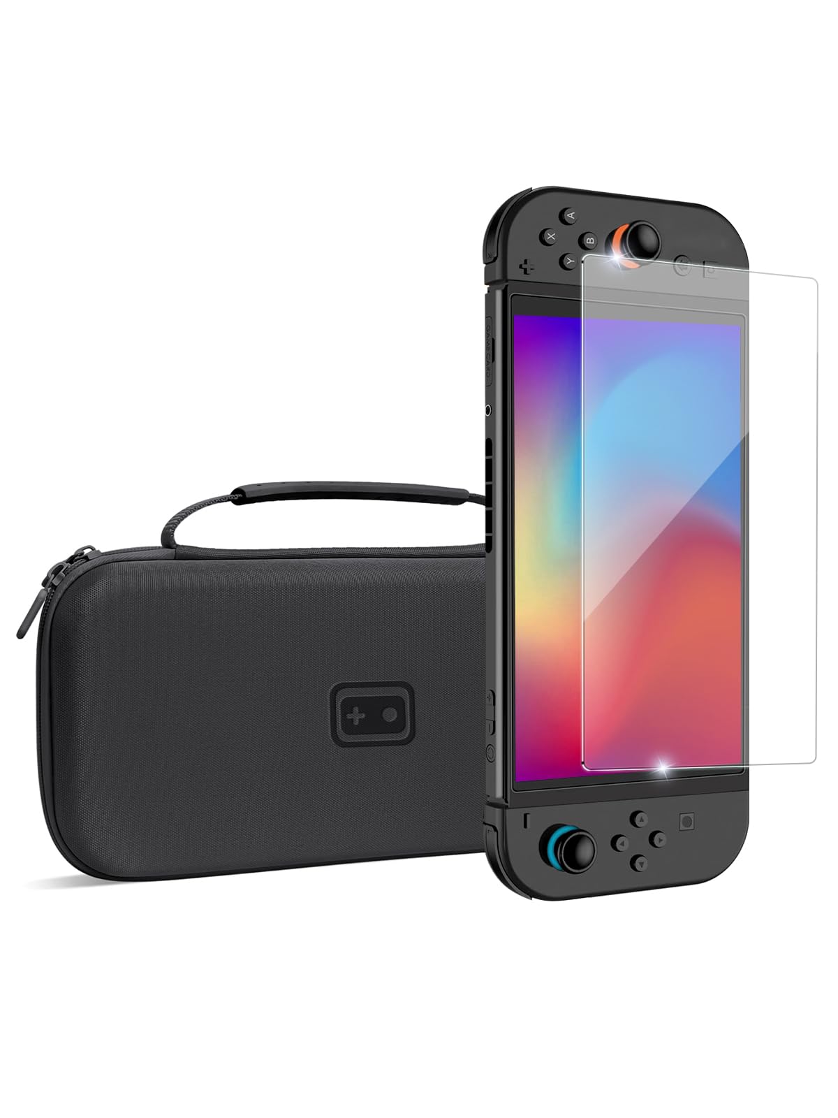 Nintendo Switch 本体 周辺機器 携帯用ケース+ガラス保護フィルム Amazon.co.jp: Switch 2 用 ケース+保護フィルム ガラスフィルム 硬度
