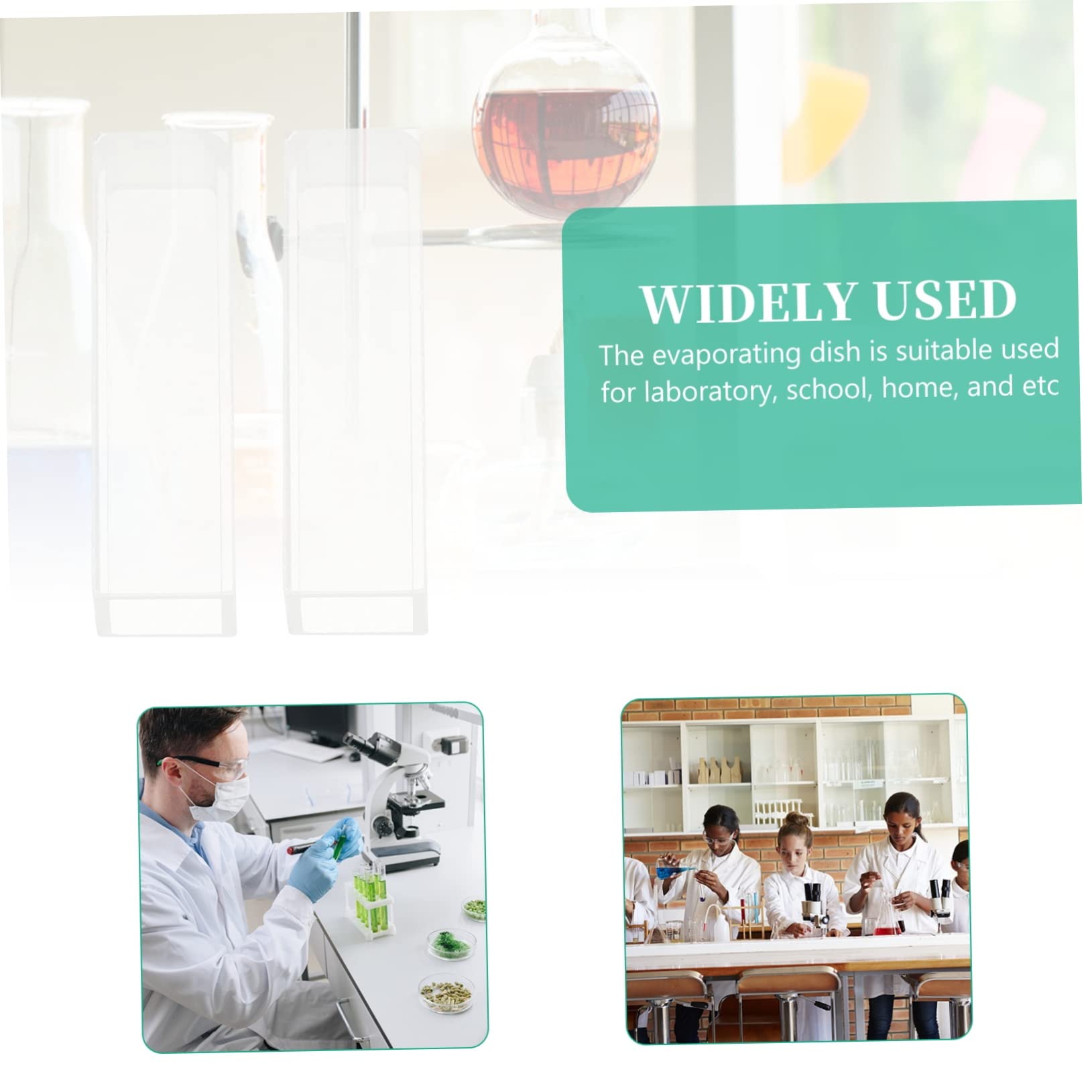 4pezzi Cuvetta Di Vetro Transparente Microcuvetta in Vetro Standard Cuvetta Utile Per Analisi Comparative Da Laboratorio Compatibile Spettrofotometri