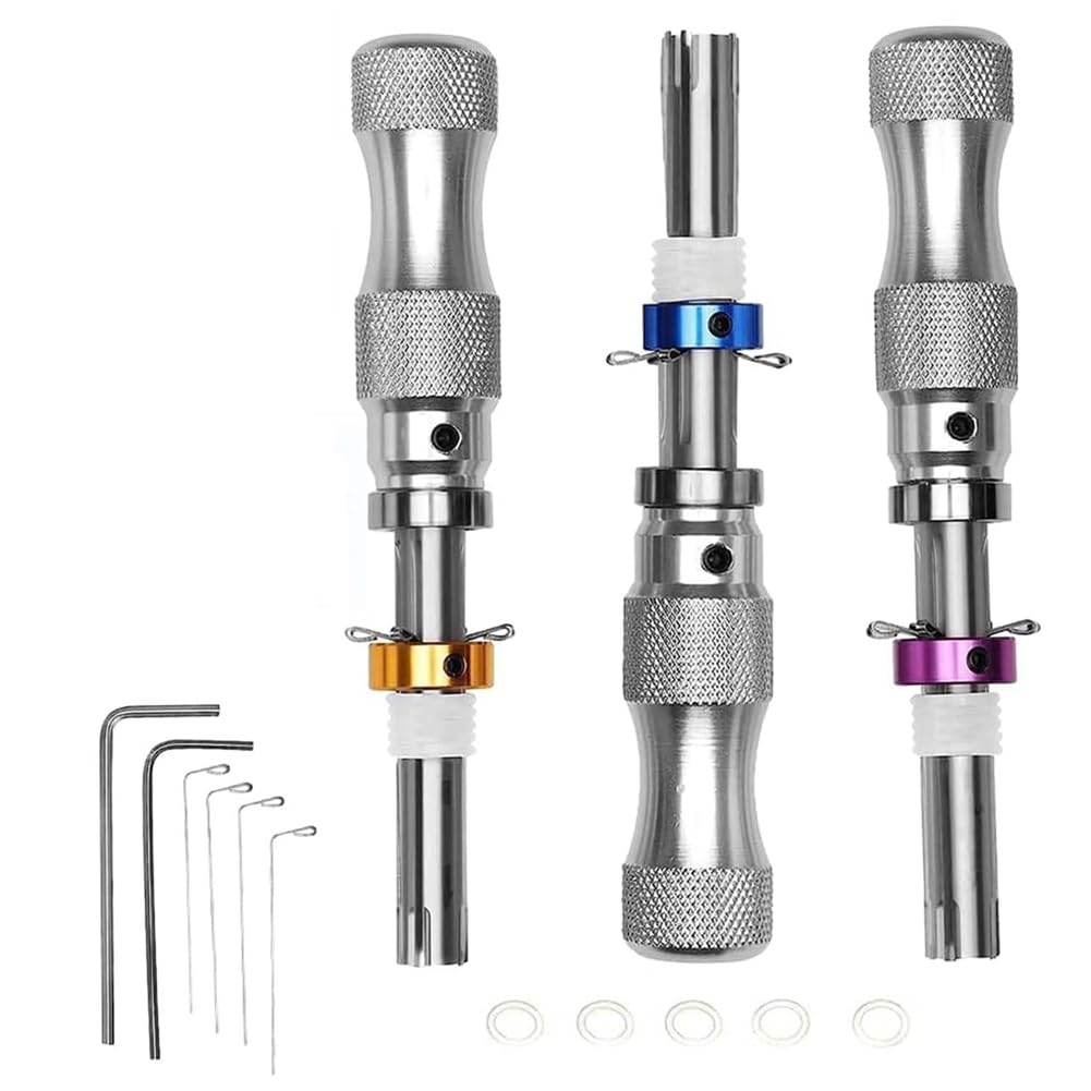 DHYAWUER Home Repair Tubular Set Tool Kit User 3 Piece Hook Puller/O-Ring Hand Hook,Wrench Adjustable Pick