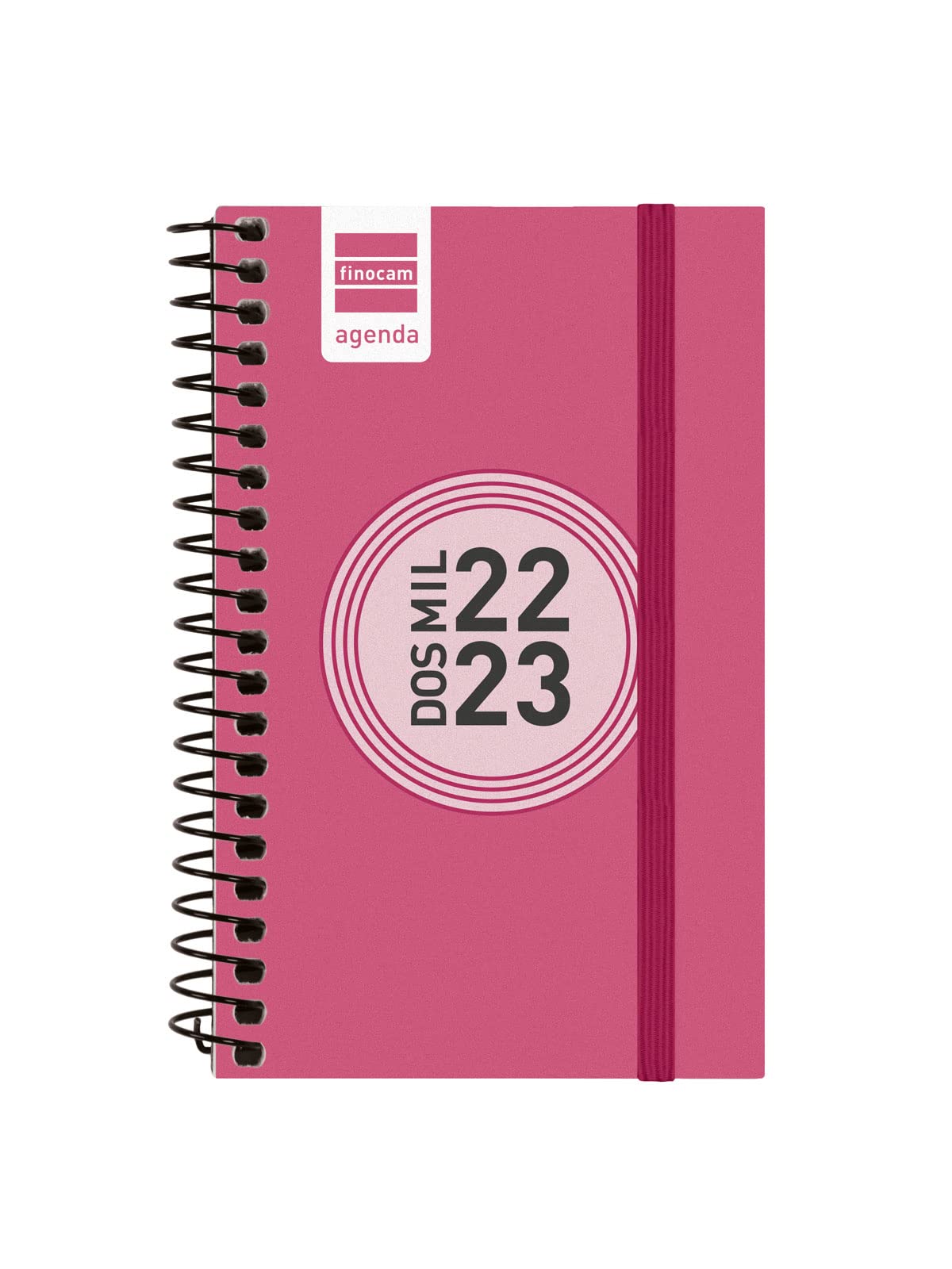 Finocam - 2022 2023 Espir Color Week to View Horizontal September 2022 - August 2023 (12 months) Catalan Pink