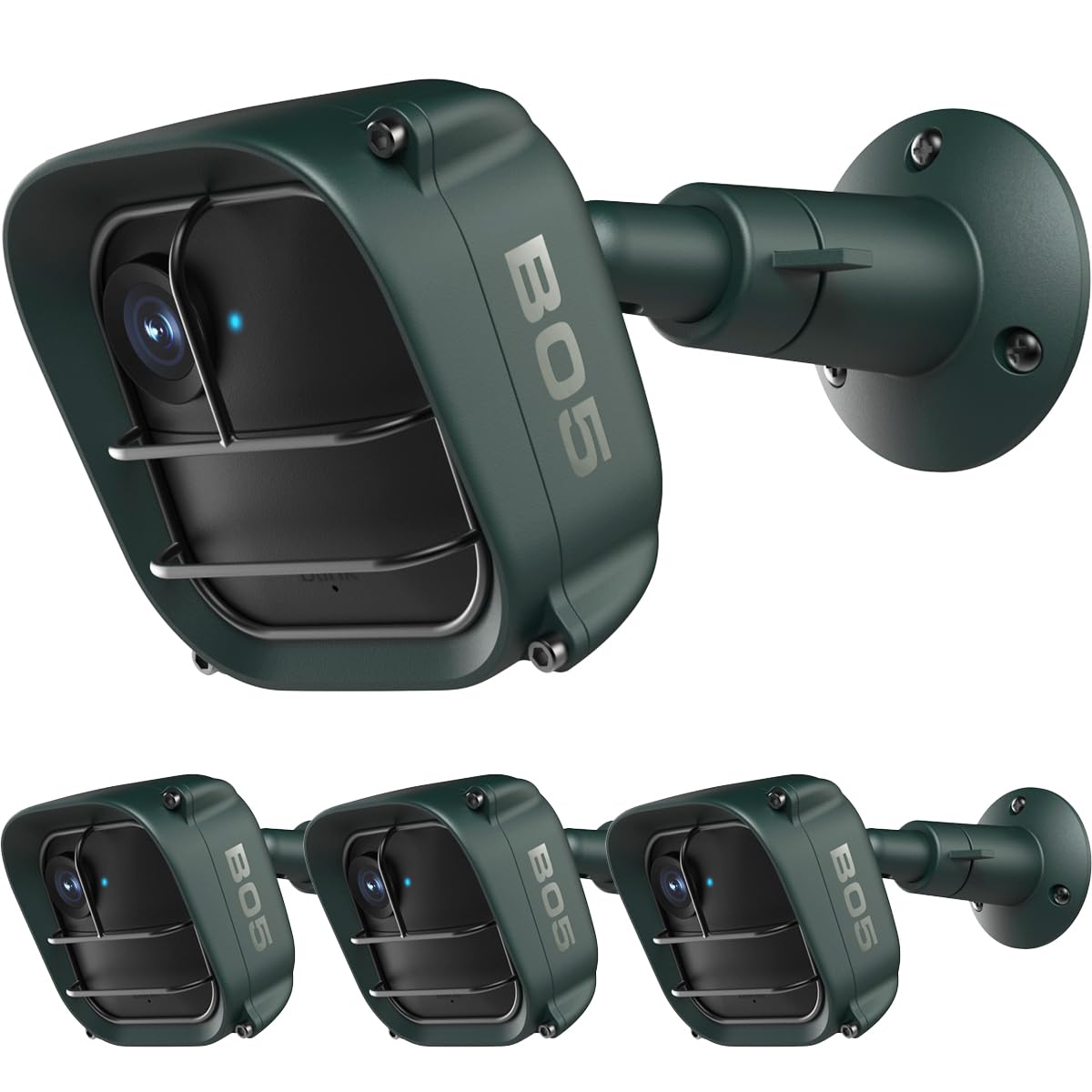 Gcioii Wall Mount Grill Cover for Blink Outdoor 4, Weatherproof Protective and 360 Degree Adjustable Mount for Blink Outdoor 4th Gen Security Camera (3 Pack Green, Camera are Not Included)