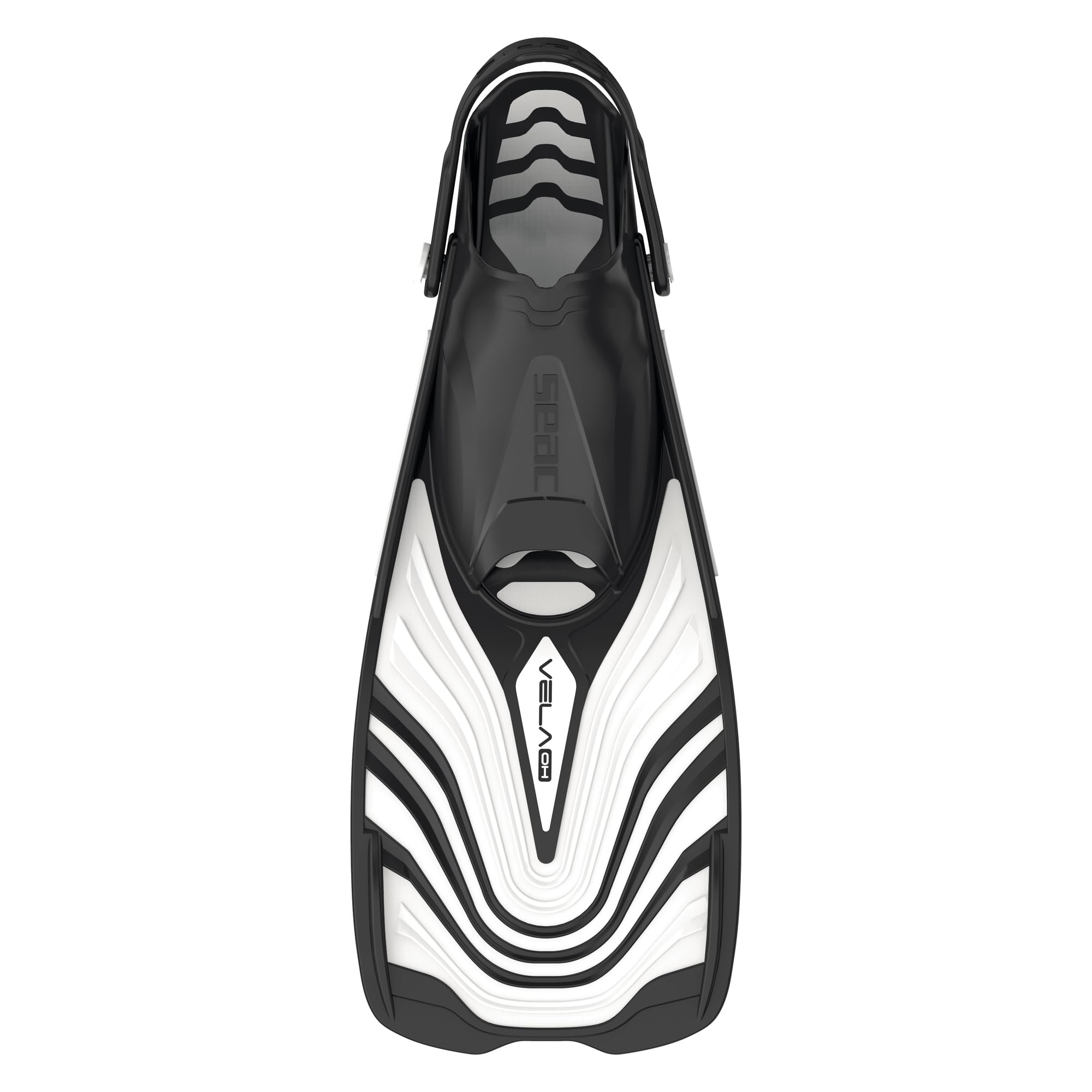 SEAC Vela OH, Kurze Flossen zum Schnorcheln und Schwimmen im Schwimmbad mit verstellbarem Riemen