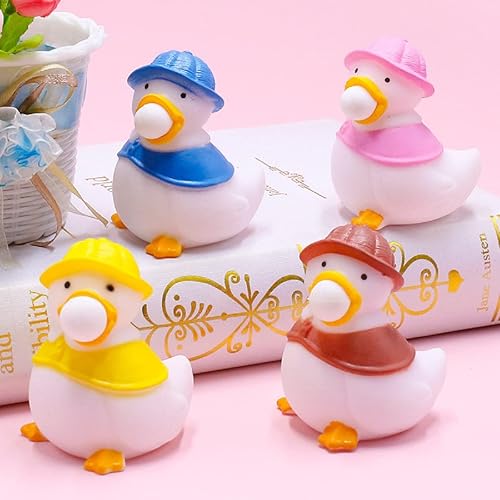 Miniatura 6 de 4 piezas de patos para apretar la bola de burbujas, juguetes para aliviar el estrés para niños y adultos, juguetes sensoriales para apretar, para