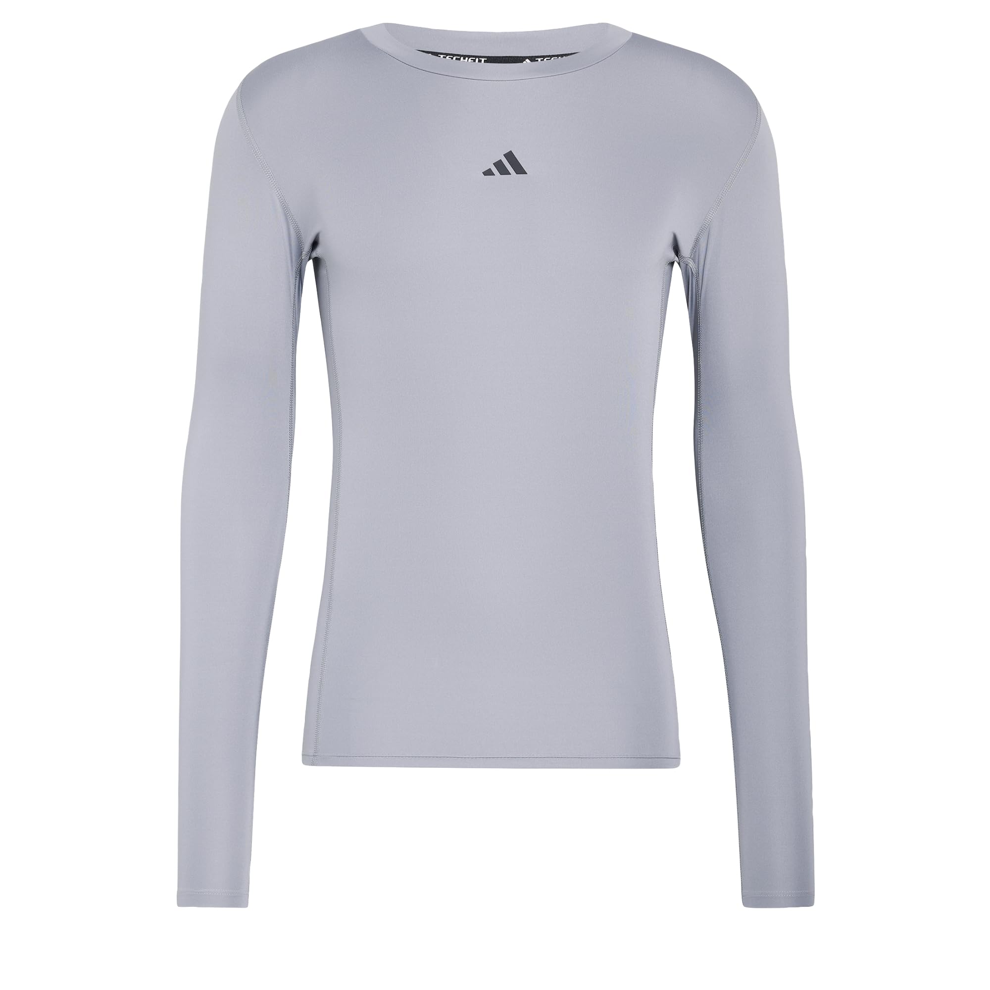 adidas Men's Techfit Compression Training Longsleeve Shirt, Grey, 3XL