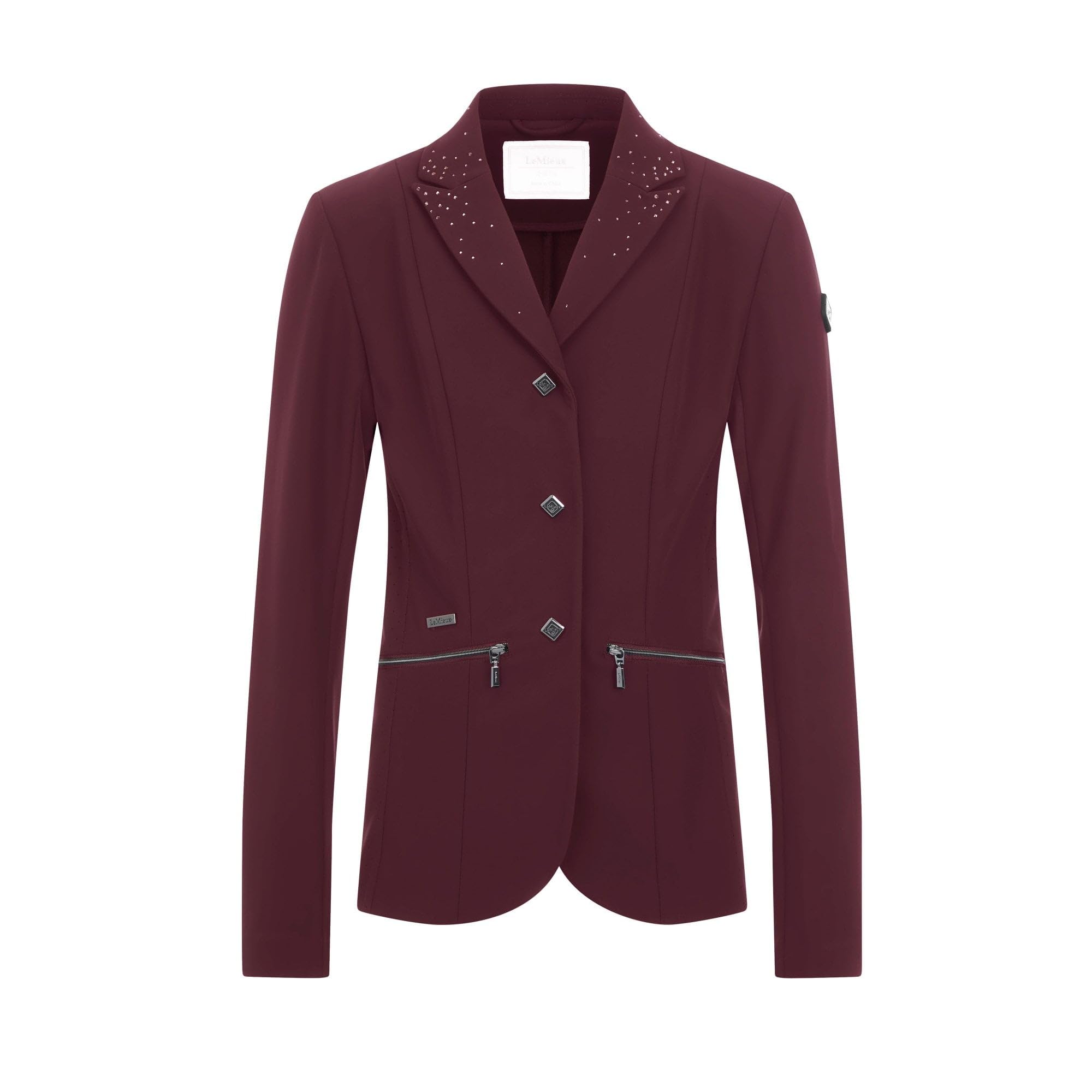 LeMieux Junior Pro Childrens Show Jacket - Burgundy 9-10 Years