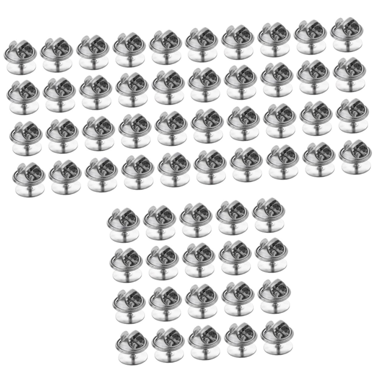 Operitacx 300piezas Sujetadores Para Pajaritas y Broches Base De Níquel De Accesorios Para y Manualidades Fáciles De Usar y Reemplazo Para Insignias y Etiquetas Nominativas