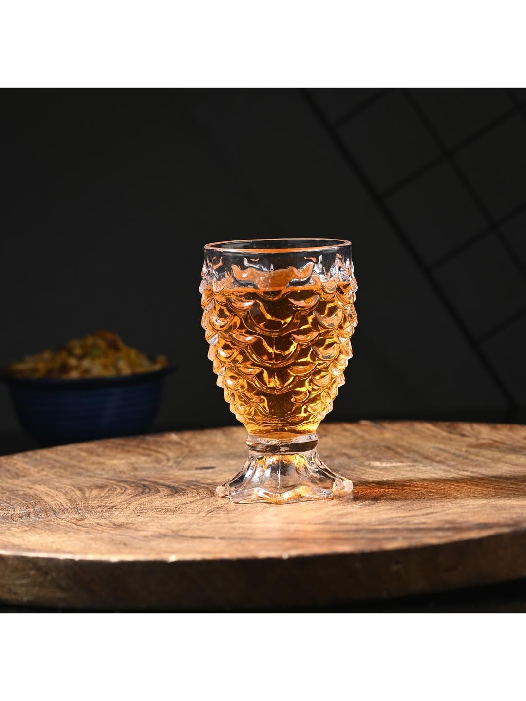 AFAST Party Perfect Glasses for Water, Juice, Cocktails, Cold Drinks, Lemon Tea and Other Drinking Beverages, Glass, Clear, Pack of 6, 7 X 6 X 11 CM- T5 1