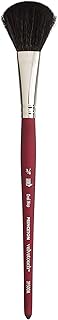 Princeton Artist Brush Oval Mop Princeton Velvetouch Artiste, Mixed-Media Brush for Acrylic, Watercolor & Oil, Series 3950 Luxury Synthetic, Size 3/4