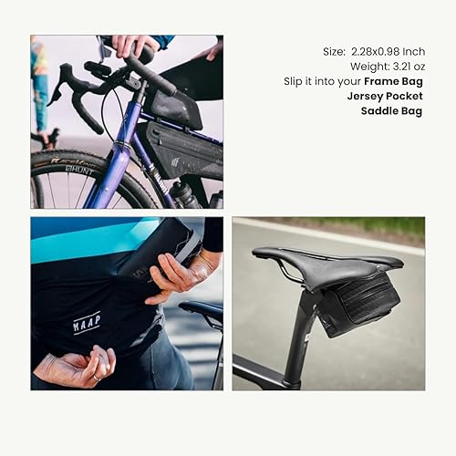 Miniatura 4 de UNICHE Kit de reparación de pinchazos de neumáticos sin cámara - para neumáticos de bicicleta de carretera y montaña - herramienta de inserción