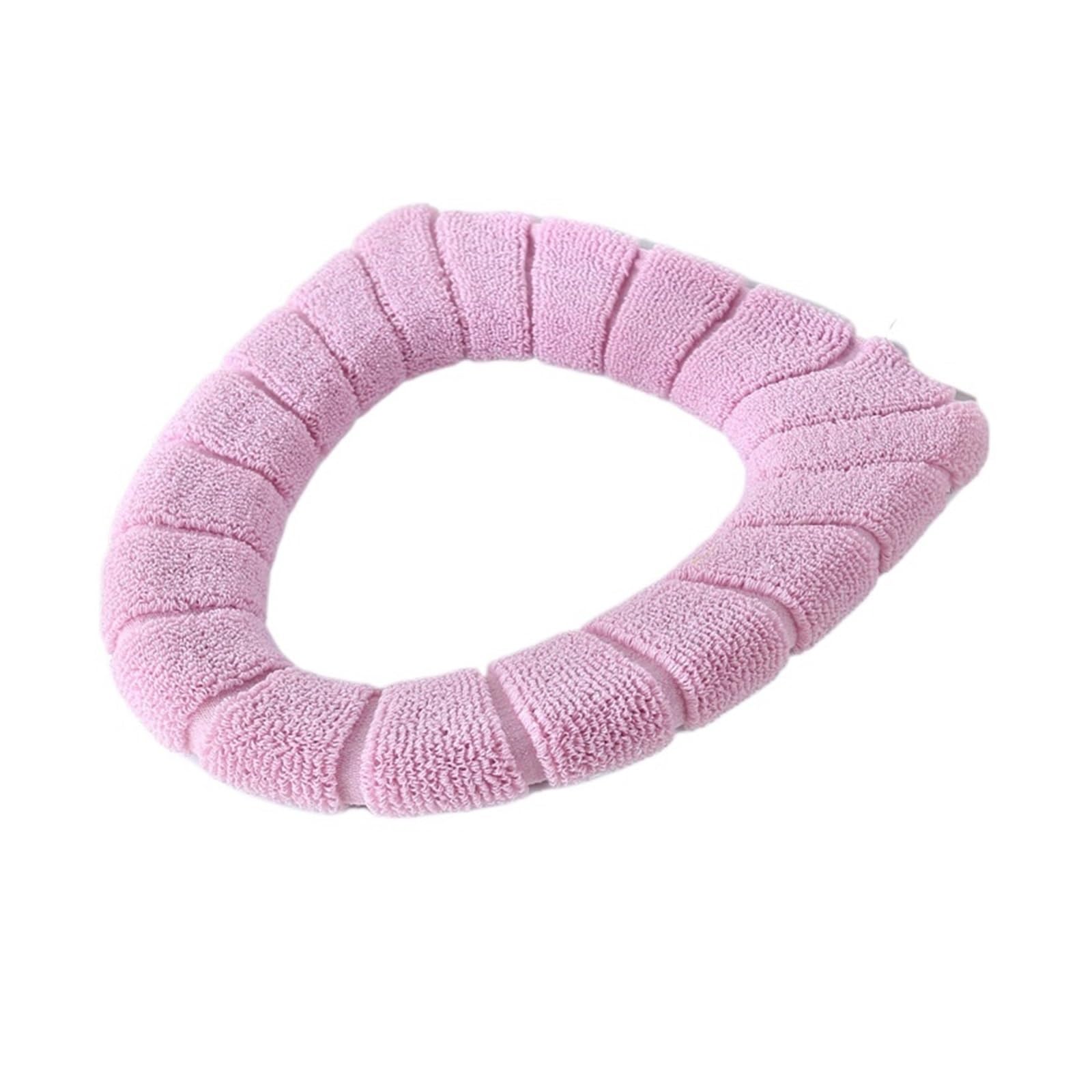 MZSKLW Padded Toilet Seat Thicken Toilet Seat Cover Mat Winter Warm Soft Washable Closestool Case Lid Pad Bidet Bathroom Accessories(Color-F)
