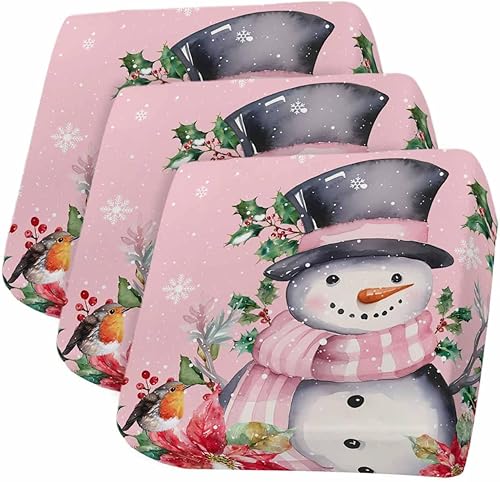 Miniatura 49 de Fundas de cojín para sofá de Navidad con diseño de muñeco de nieve, funda elástica para sofá con parte inferior elástica, fundas de sofá con diseño