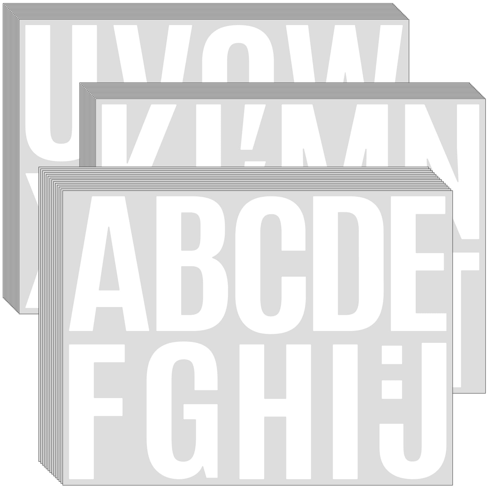 Lettres de l'alphabet adhésives 10 cm pour tableau et décoration de bureau