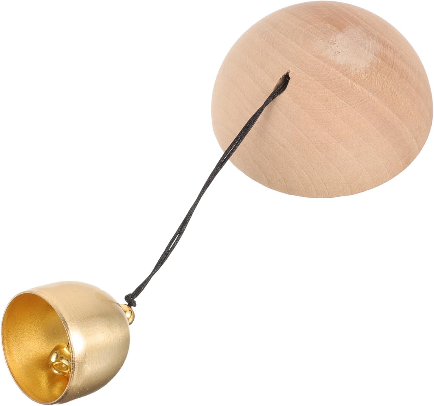 WOONEKY Handmade Wooden Door Bell for Door Opening Delicate Bell with Clear Sound Natural Decoration for Shop Owners Suitable for Entrance Doors Barns and Refrigerators