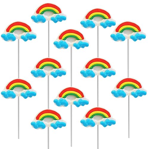 Miniatura 1 de Fruidles Caramelos con forma de arco iris, ideales para rellenos de bolsas de golosinas, envueltos individualmente (paquete de 12)