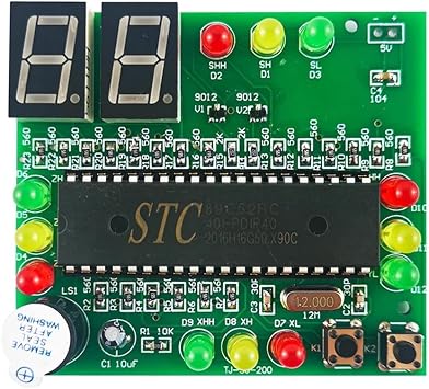 Traffic Light Controller DIY Kit, Traffic Electronics Learning Board Kit DIY Soldering Practice Kit for Students Teens