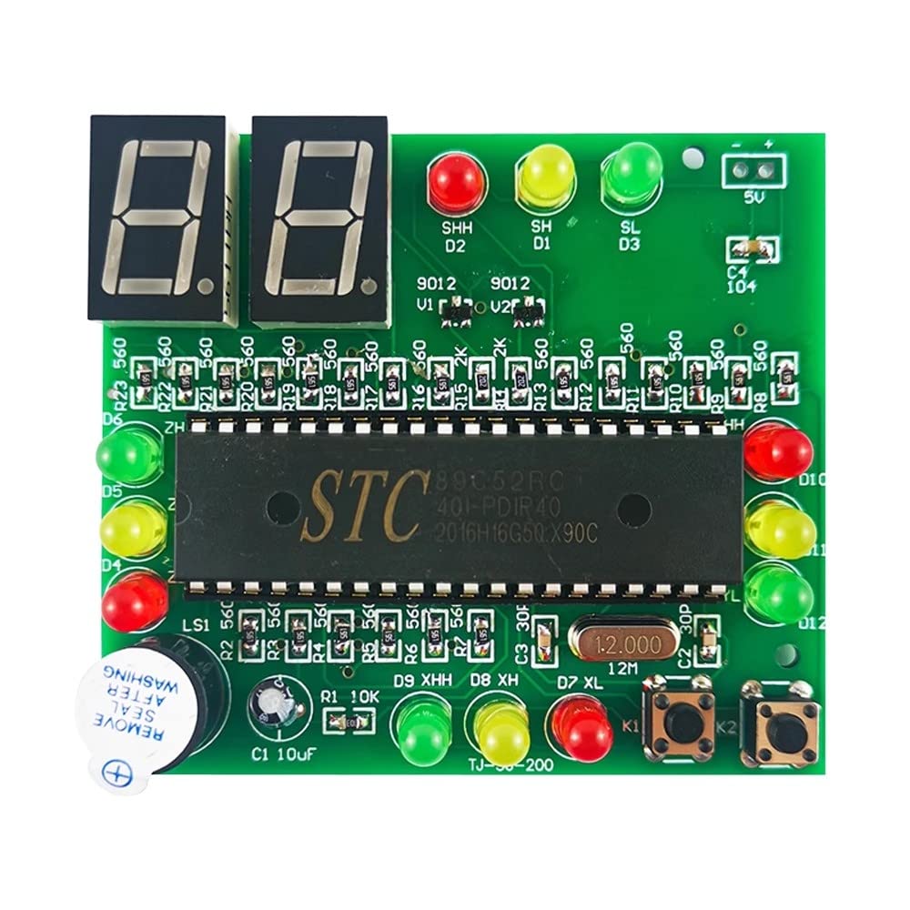 Traffic Light Controller DIY Kit, Traffic Electronics Learning Board Kit DIY Soldering Practice Kit for Students Teens - Image 3