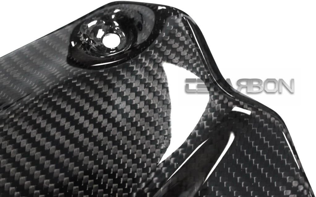 Replacement Exhaust Cover, for (2007-2012) Ducati 848/848 Evo / 1098 / 1098S / 1098 Tricolre / 1098R / 1098 Bayliss /1198 / 1198S / 1198S Corse / 1198R Corse / 1198SP, Carbon Fiber, Twill